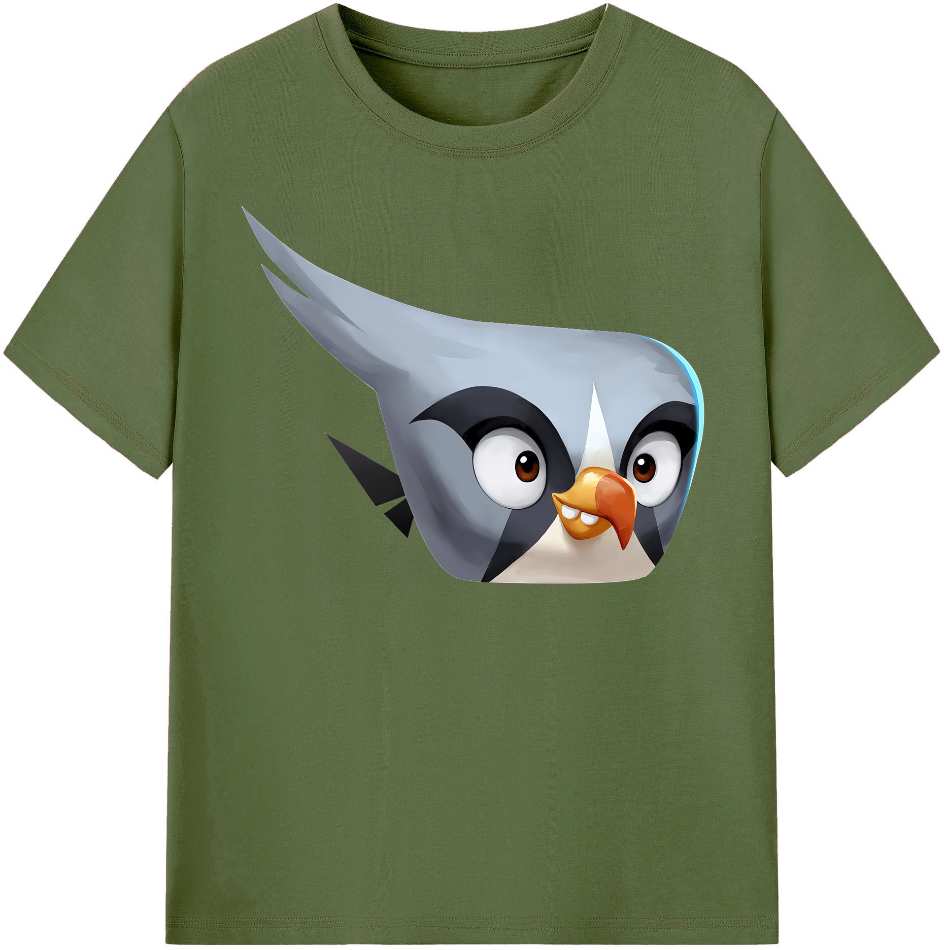 （画像用） Angry Birds アングリーバード 綿100％半袖Tシャツ（フロントプリント）